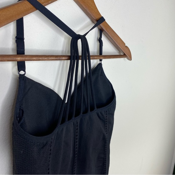 Athleta black racerback t back shelf bra tank top womens size extra small - Picture 8 of 10